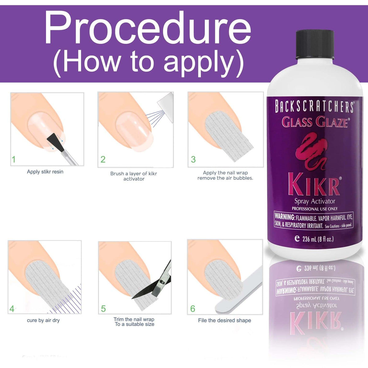 8 Fluid Ounce Glass Glaze Spray Activator M856