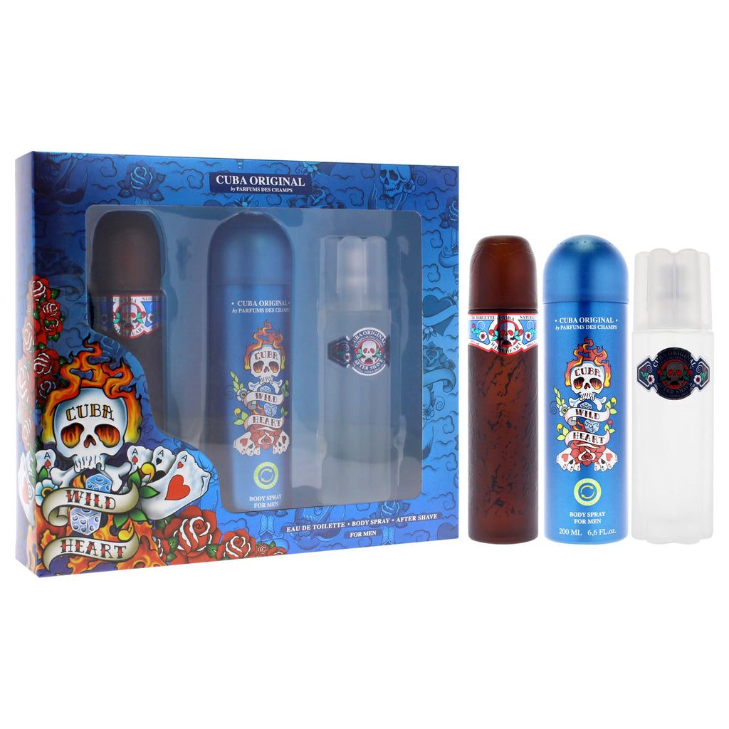 3 Pieces Eau de Toilette After Shave Body Spray Gift Set U8571