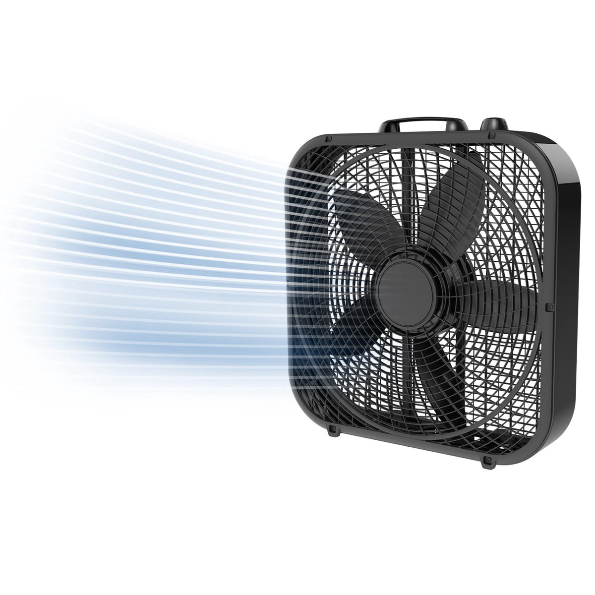 20" Classic Box Fan, 3 Speeds, Black L264