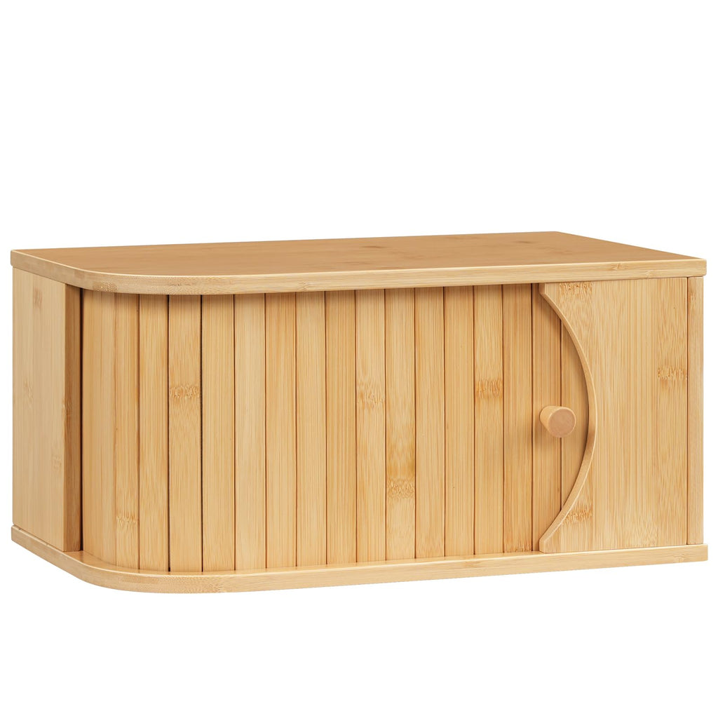 Bamboo Bread Box with Roller Door D4009