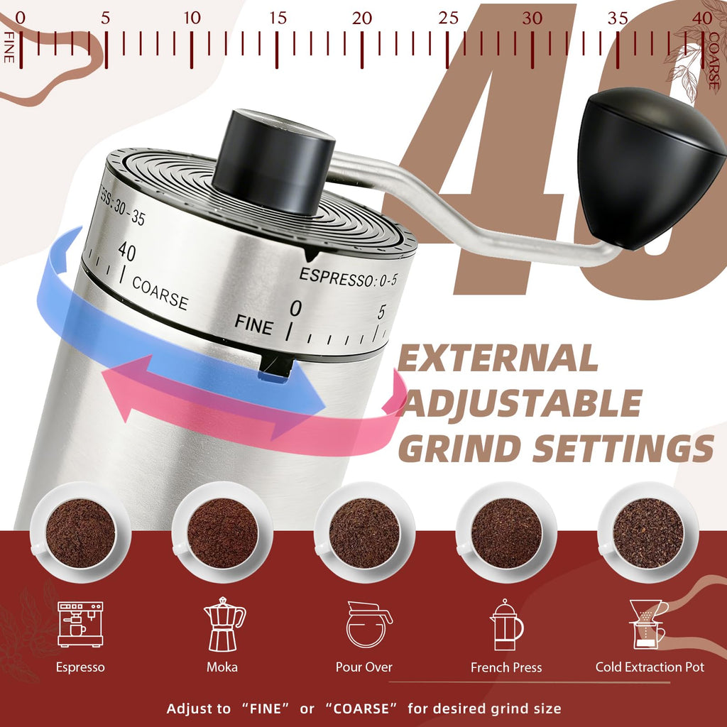 Manual Coffee Grinder, Ceramic Burr D90925