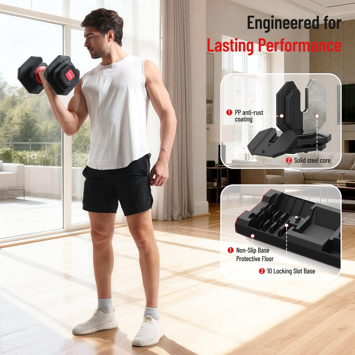 15 in 1 Adjustable Dumbbell Weight K6875
