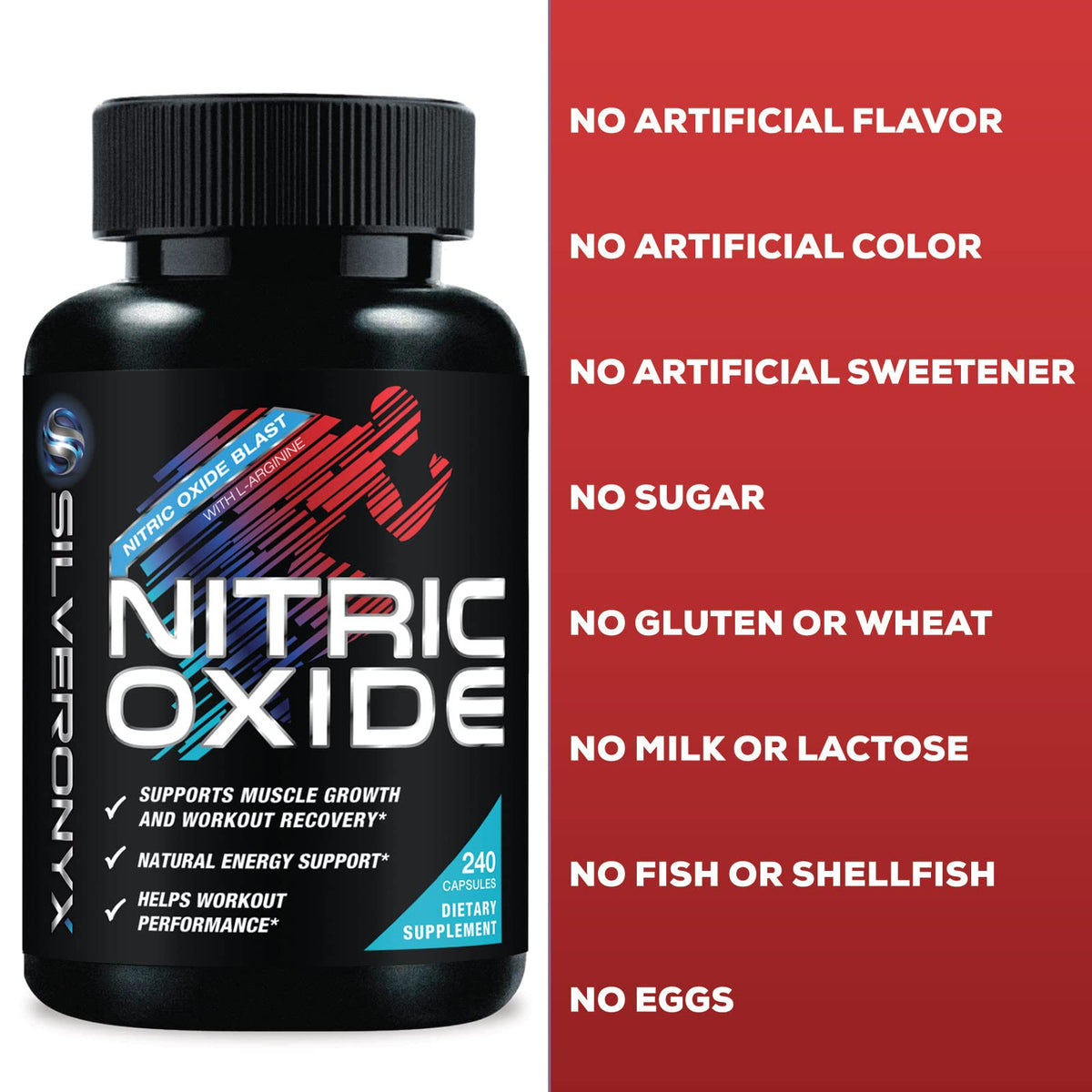 240 Capsules Nitric Oxide Booster H50161