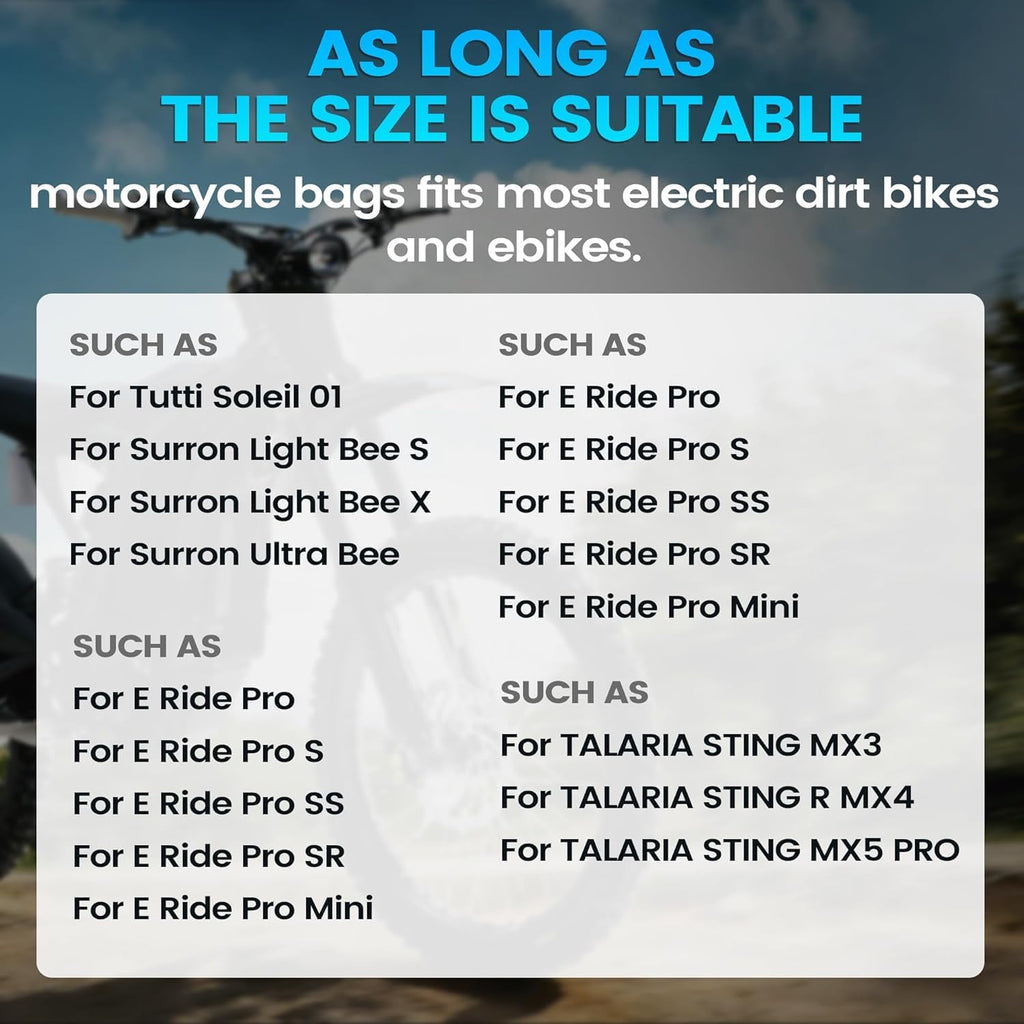 Black Motorcycle Front Frame Bag T94721