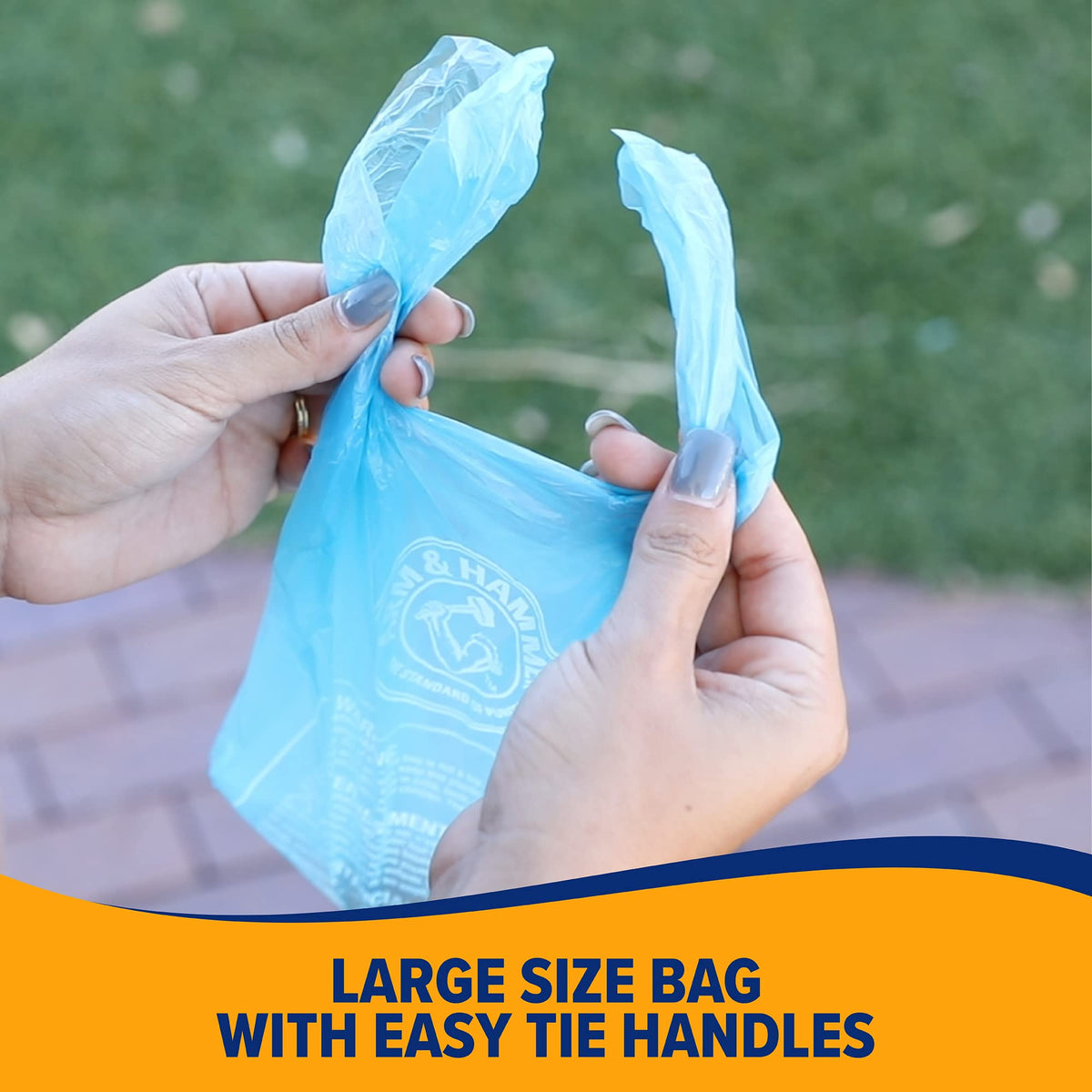 Easy-Tie Waste Bags Blue 75 Count R14349