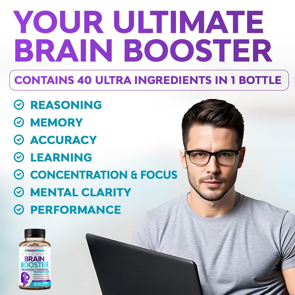 120 V Capsules Brain Support Supplement with DMAE E32714