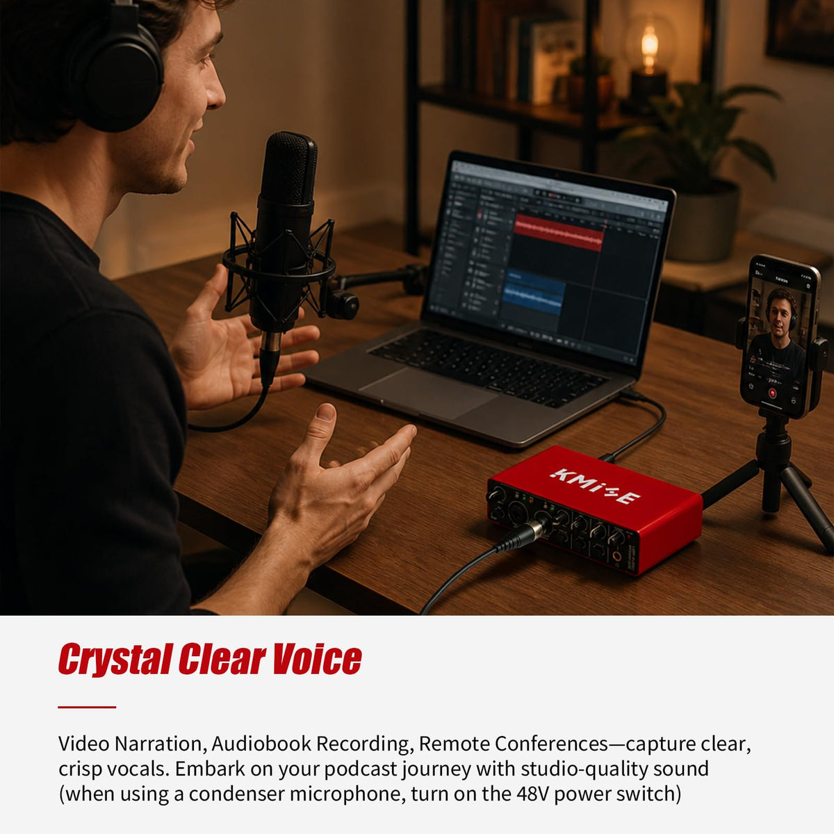 USB Audio Interface with 48V Phantom Power I53291