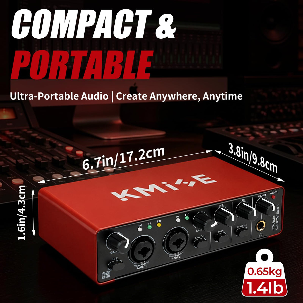 USB Audio Interface with 48V Phantom Power I53291