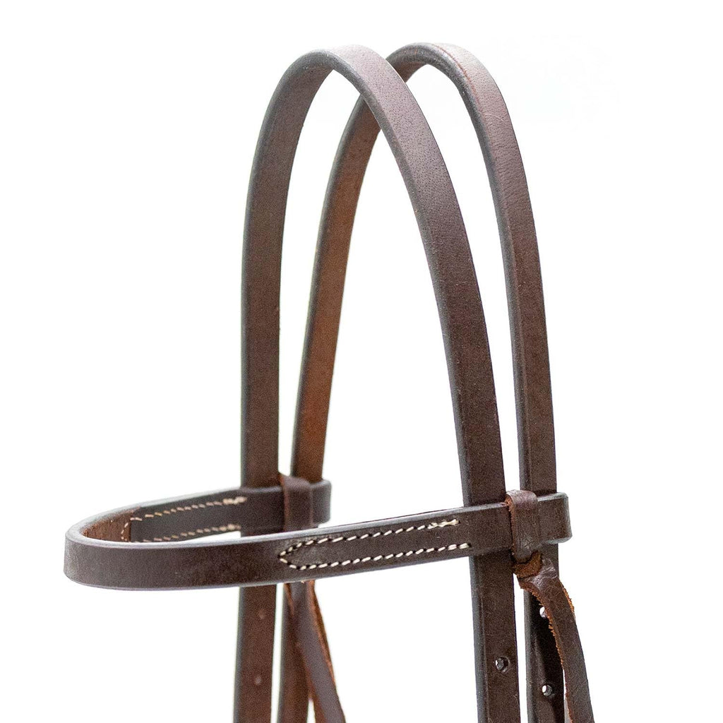 Adjustable Leather Horse Headstall Bridle G9162