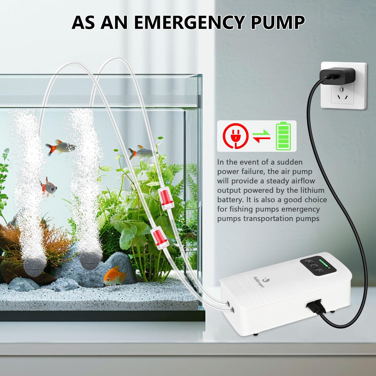 Aquarium Air Pump Magnetic Glass Cleaner Q4581