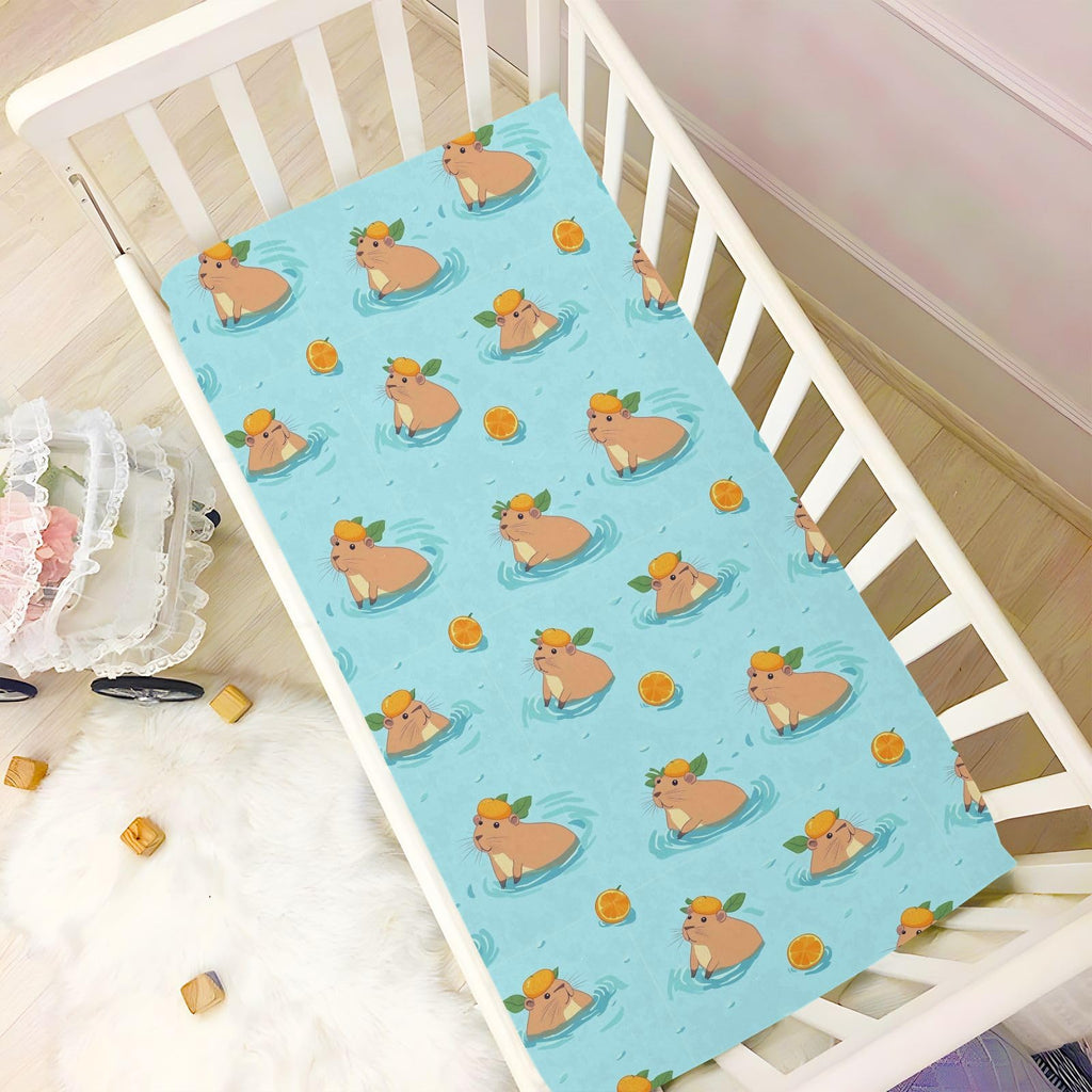 Soft Breathable Microfiber Crib Sheet, Fits Standard Size 28in x 52in P3055