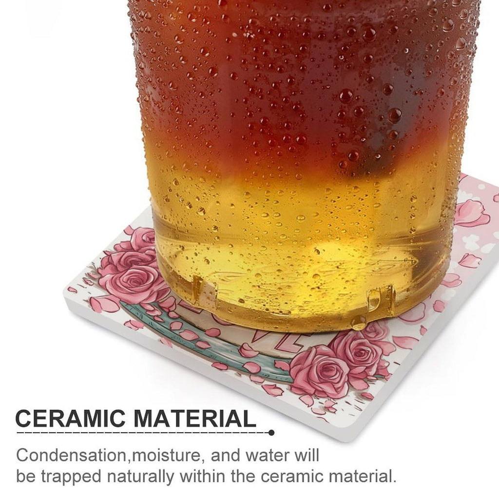 Ceramic Coasters Set K7548