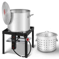 60QT Seafood Boil Pot with Basket and Burner H5533
