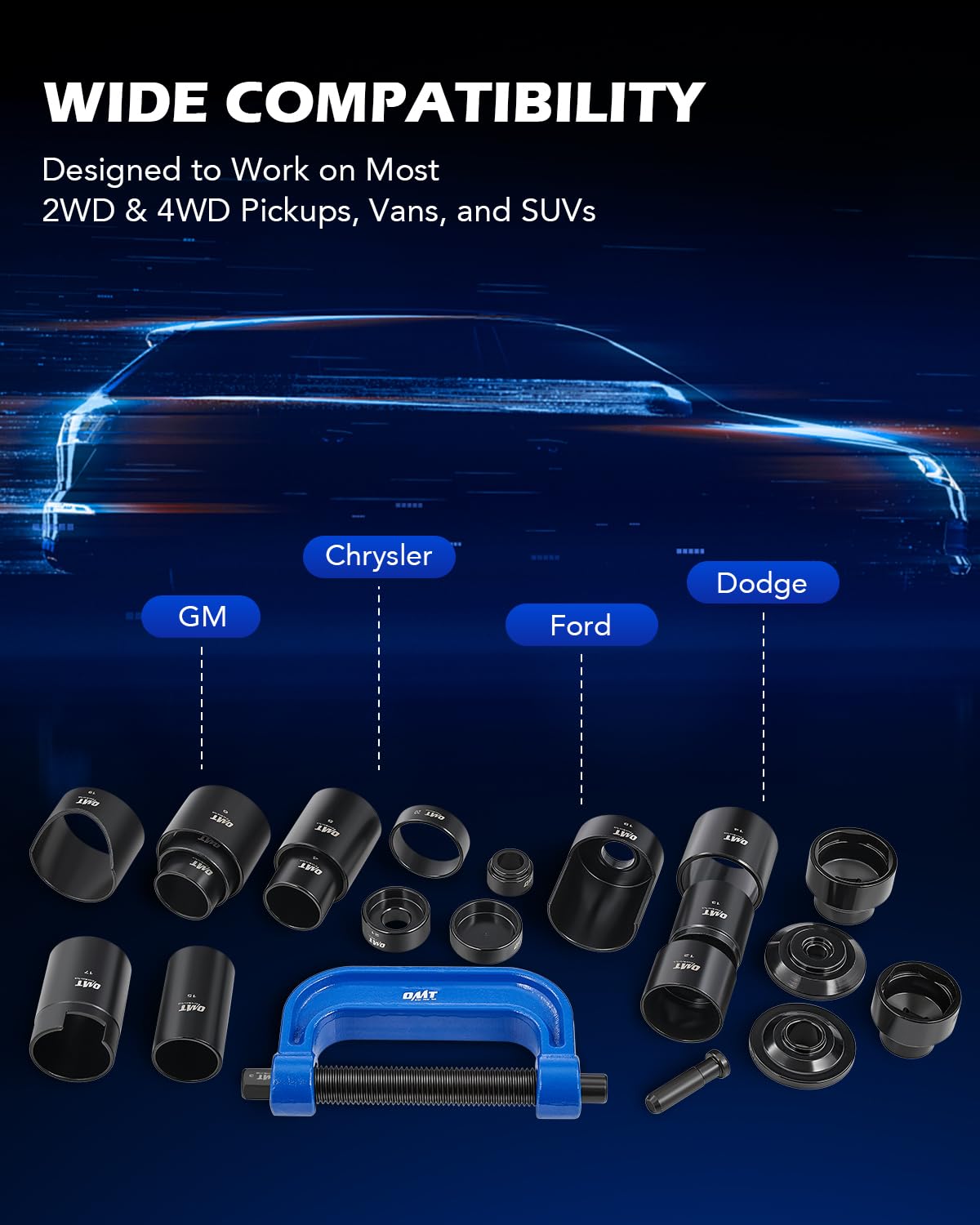 23pc Ball Joint Press Kit with Sockets and Adapters N350