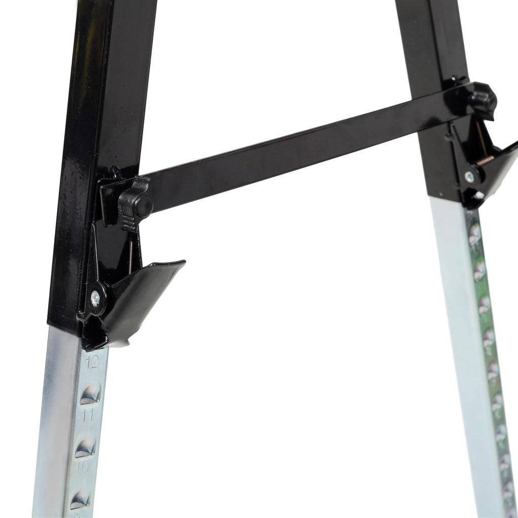 2 Pack Heavy Duty Steel Folding Sawhorse with Carry Handle V6317