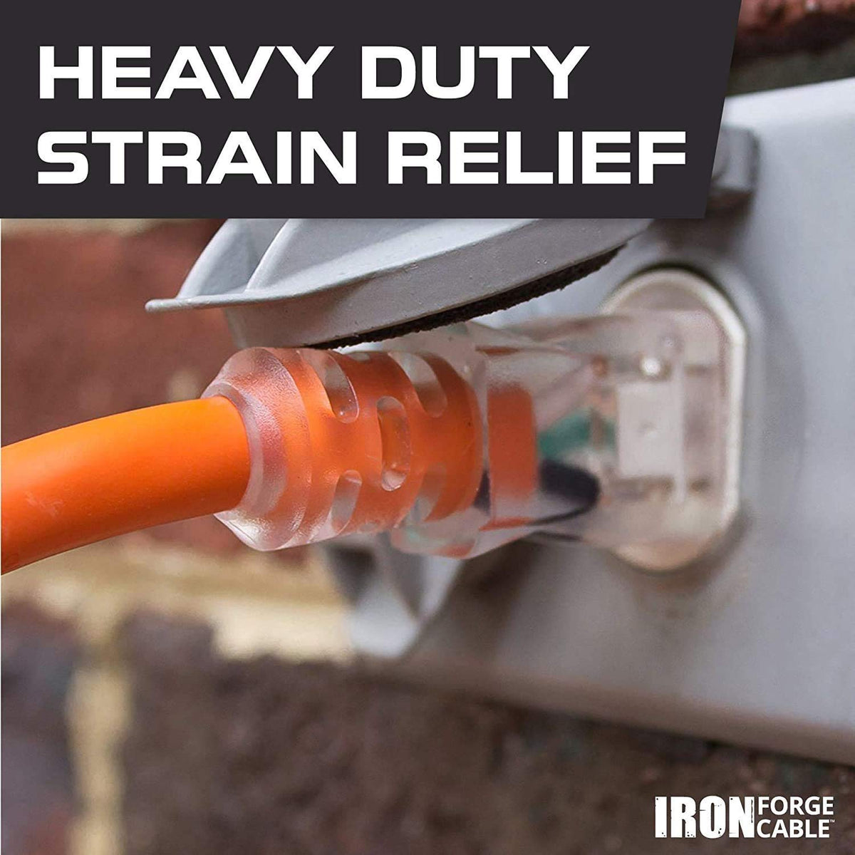 10 Gauge Heavy Duty Extension Cord 100 Ft Orange SJTW F879420