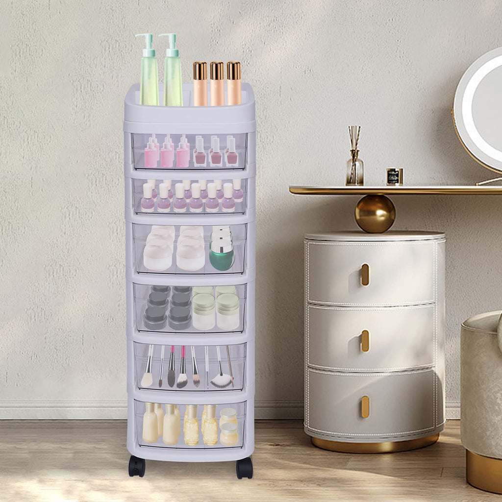 6 Drawer Rolling Storage Cart with Wheels G903