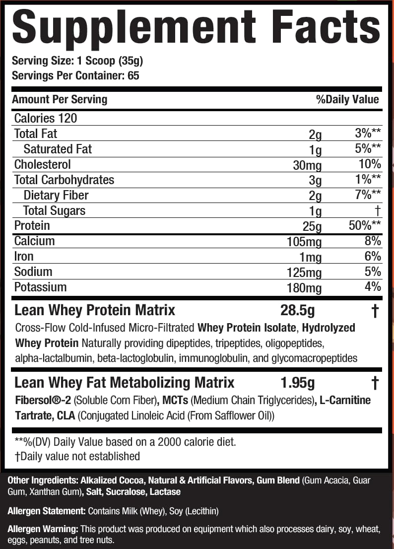 Whey Protein Isolate Powder 5lb Chocolate Peanut Butter V4877