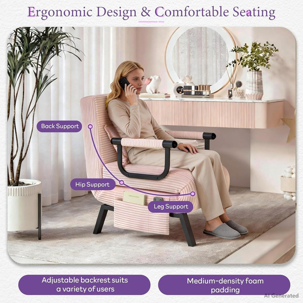 Folding Sleeper Chair V8531