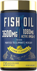 Fish Oil 3600mg 1080mg Omega 3 120 Count U573247