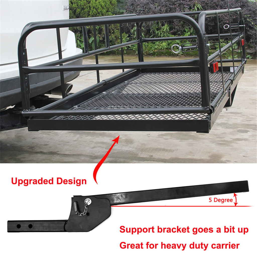 Heavy Duty Folding Hitch Mount Cargo Carrier 60" x 24" x 14.4" C28295