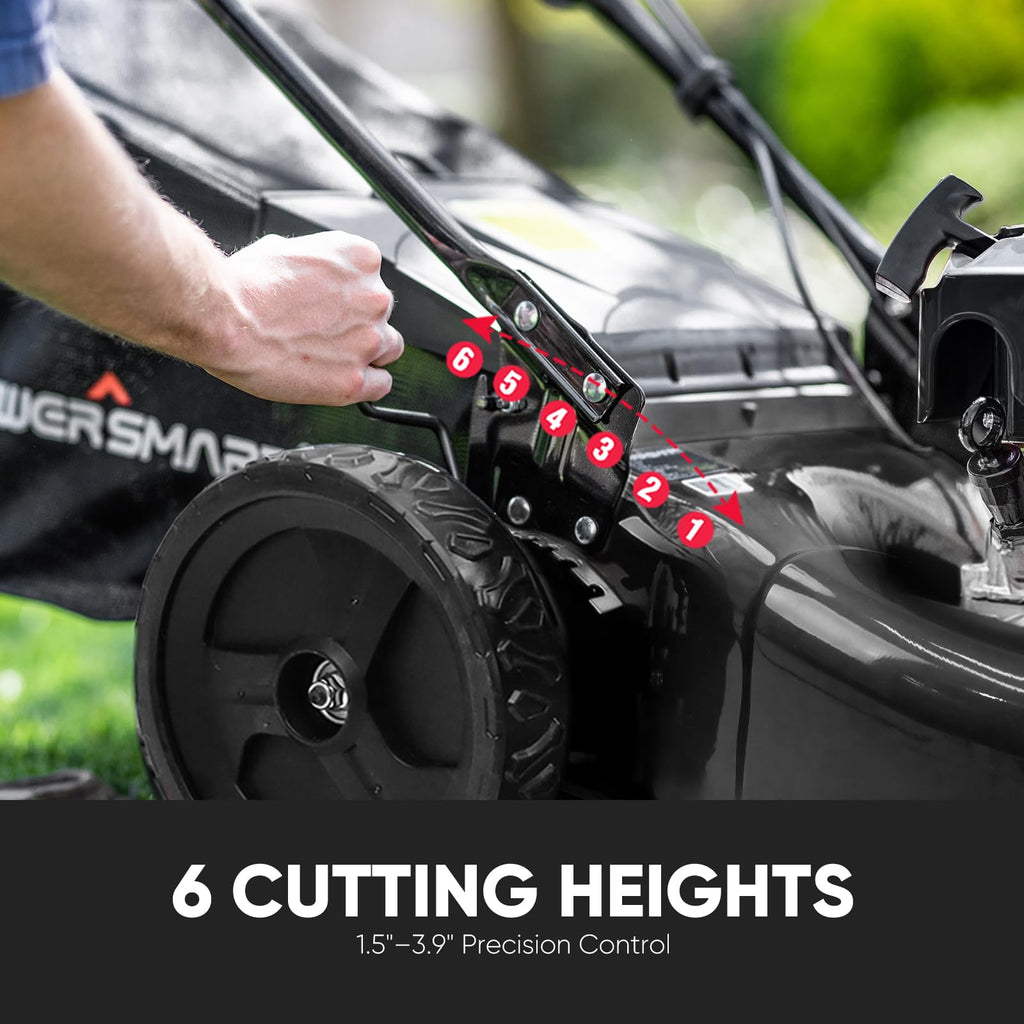 22-Inch Self Propelled Gas Lawn Mower, 170cc 4-Cycle OHV Engine H267