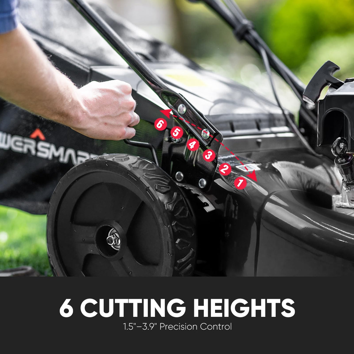 22-Inch Self Propelled Gas Lawn Mower, 170cc 4-Cycle OHV Engine H267