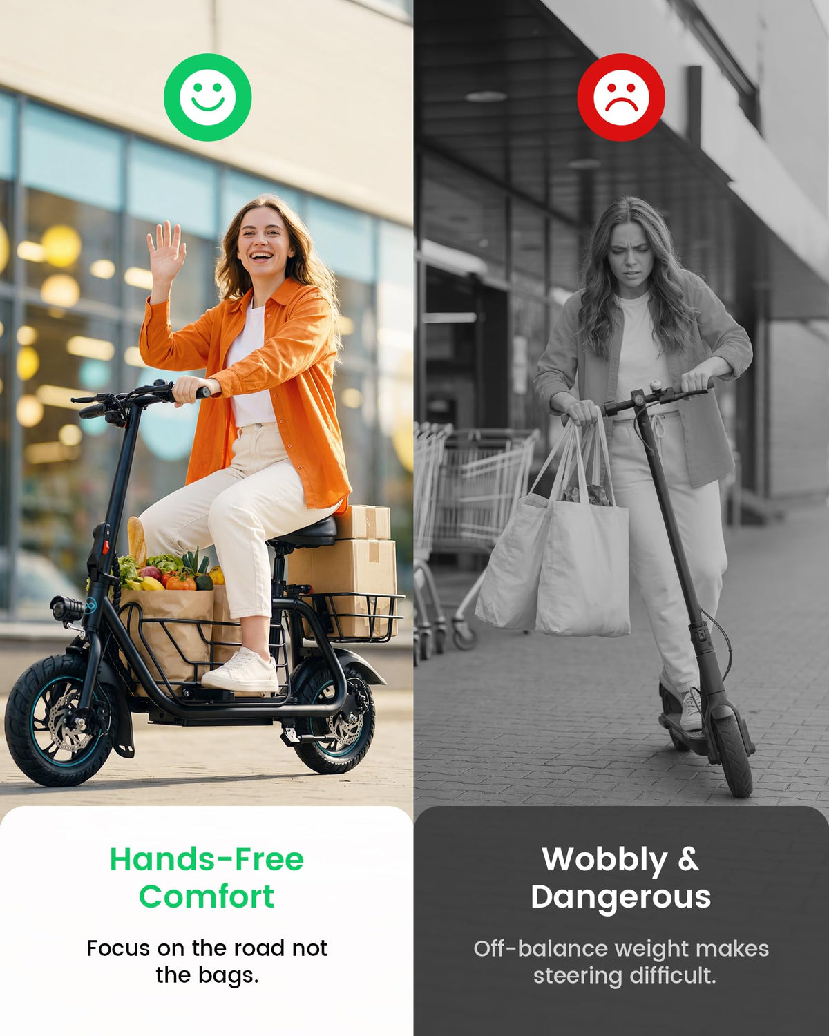 Electric Scooter with Seat Q567