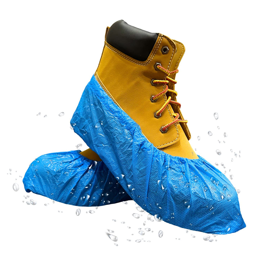 Blue Waterproof Disposable XL Shoe Covers G6520