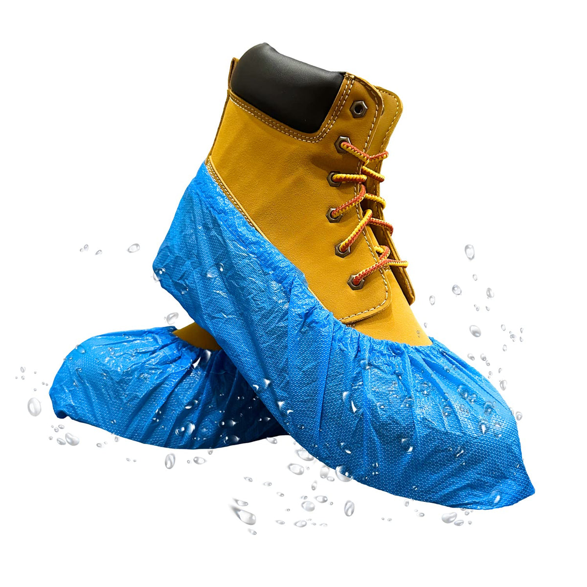 Blue Waterproof Disposable XL Shoe Covers G6520