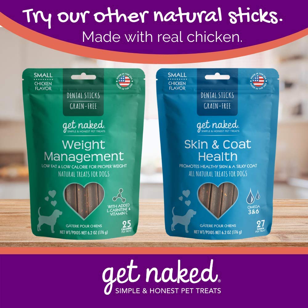 Grain-Free Dental Chew Sticks for Small Dogs, 6.2 oz E3791
