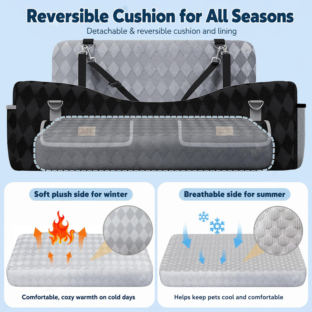 Medium & Large Dog Car Seat with Memory Foam Cushion Y2607
