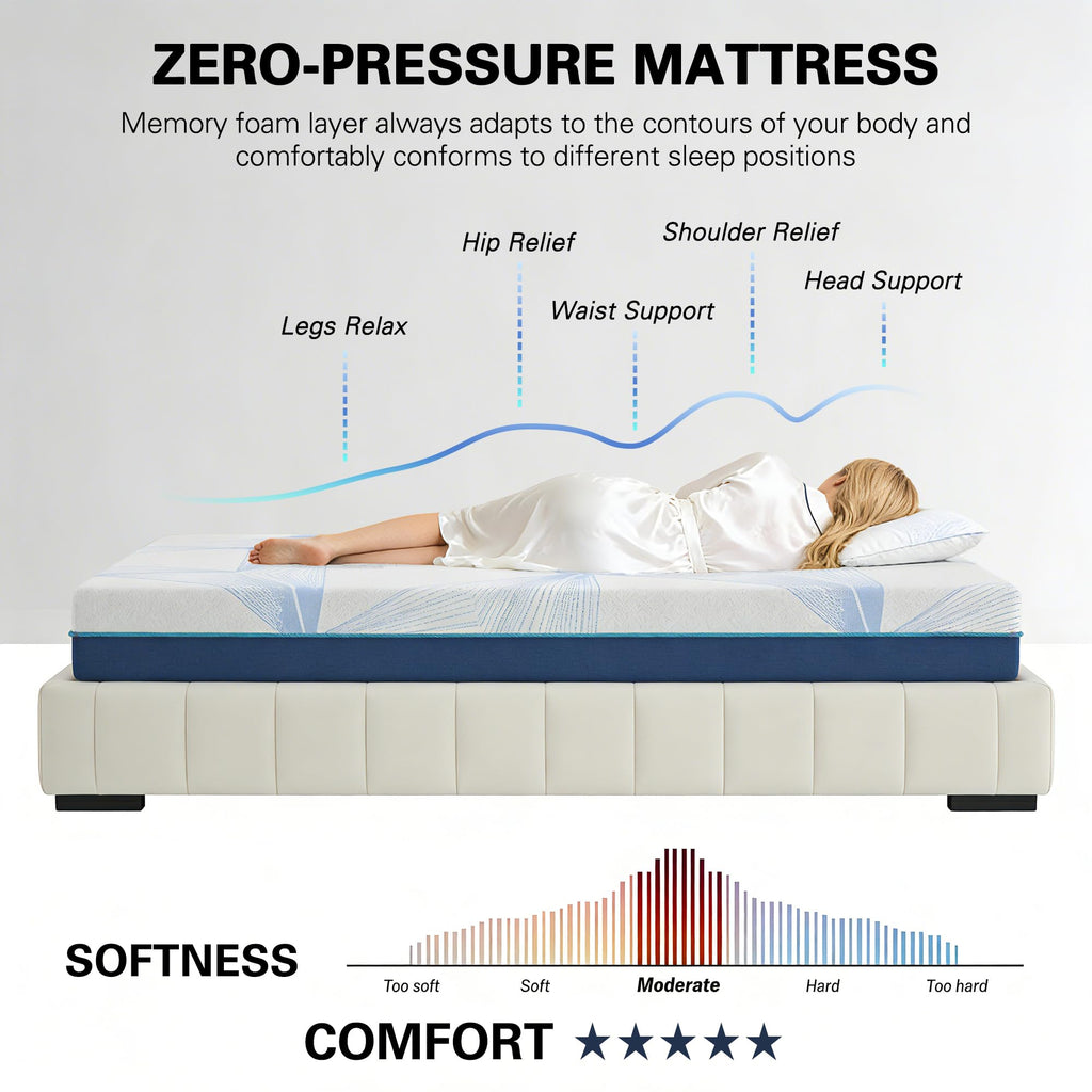 6 Inch Twin Gel Memory Foam Mattress V995789