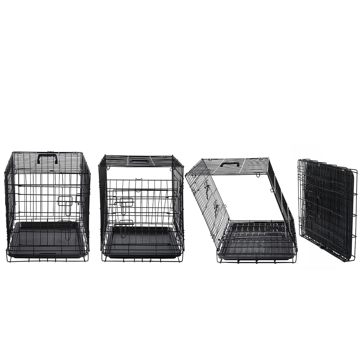 Brown Collapsible Metal Dog Crate P549