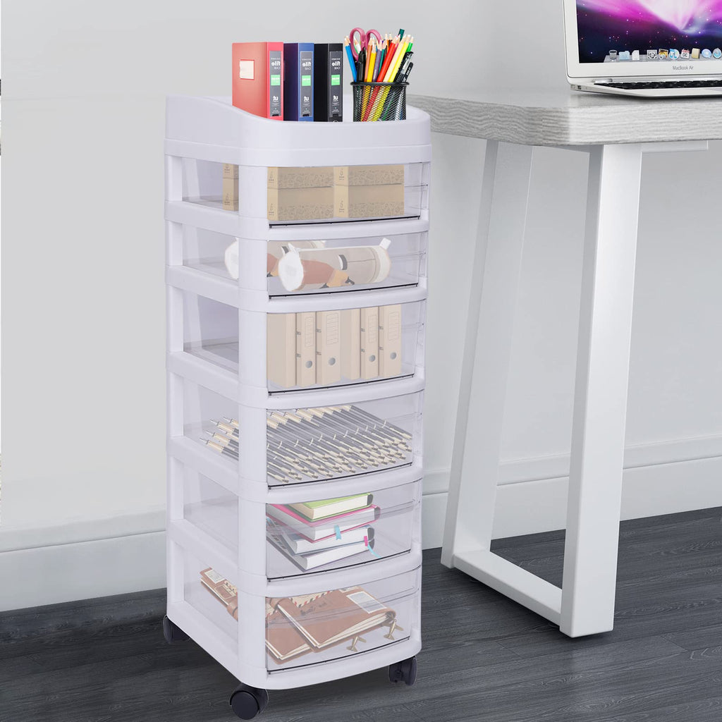 6 Drawer Rolling Storage Cart with Wheels G903
