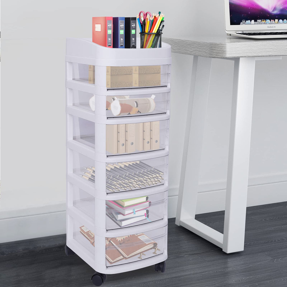 6 Drawer Rolling Storage Cart with Wheels G903