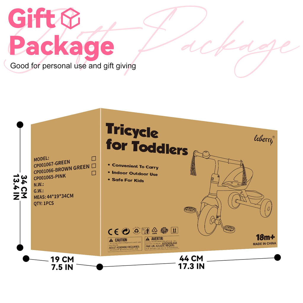 Pink 3 Wheel Toddler Tricycle Y823894