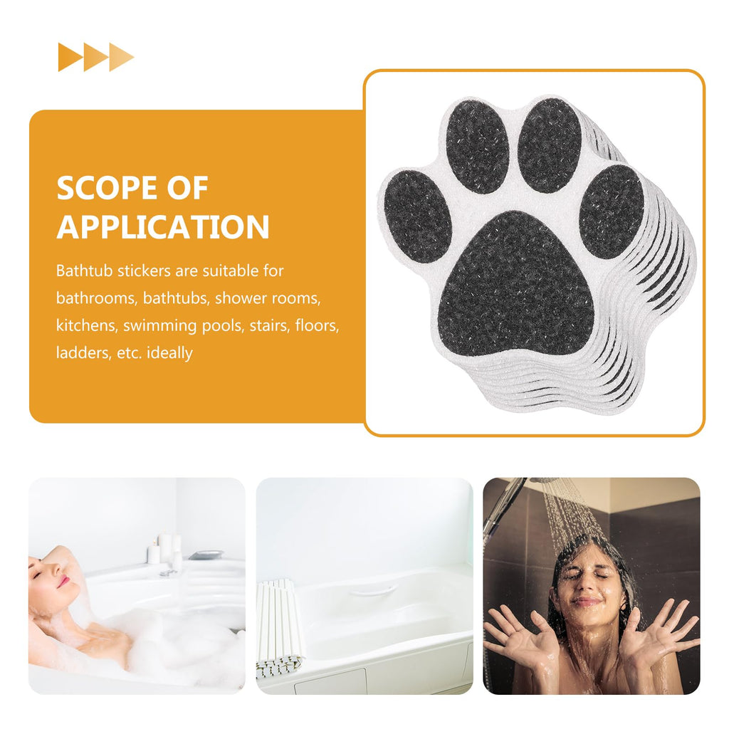 Non Slip Bathtub Stickers 10 pcs Dog Paw Decals F585