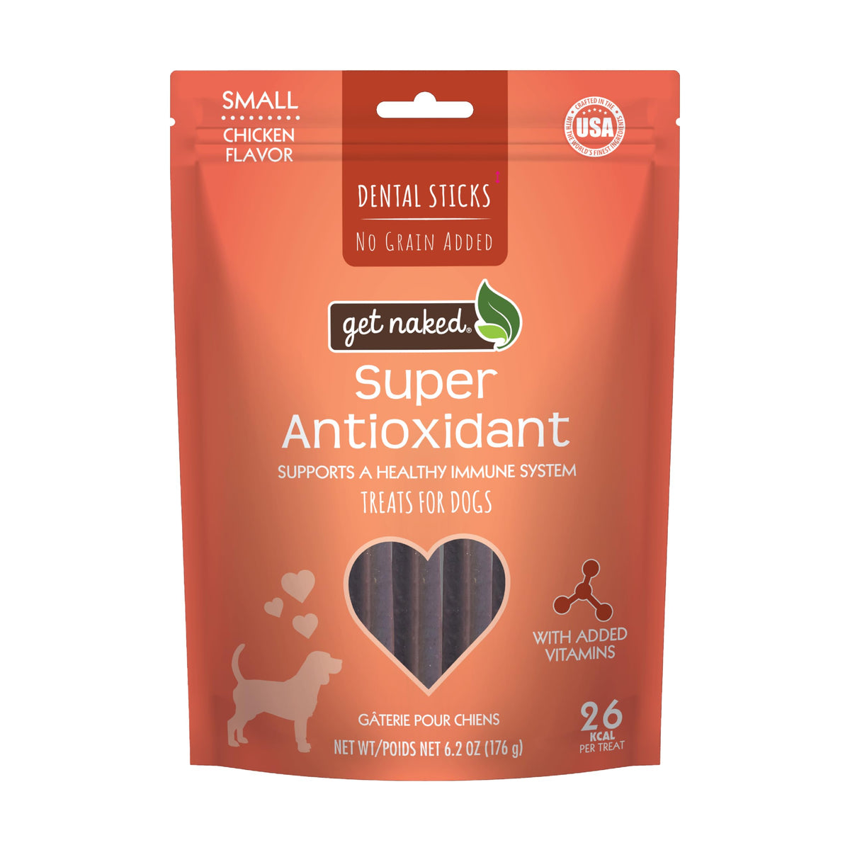 Grain-Free Dental Chew Sticks for Small Dogs, 6.2 oz E3791