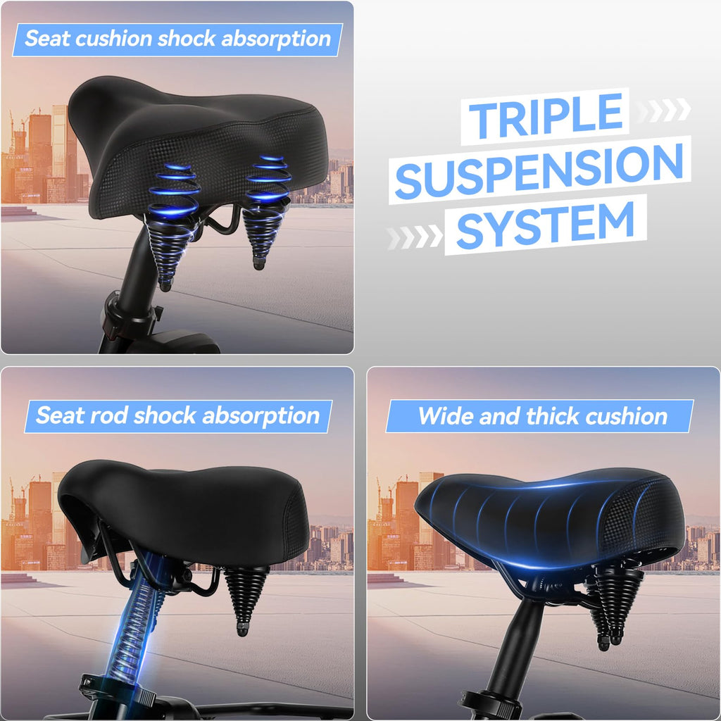 20'' Folding Electric Trike 750W 3-Wheel Bike with Removable Battery Y211