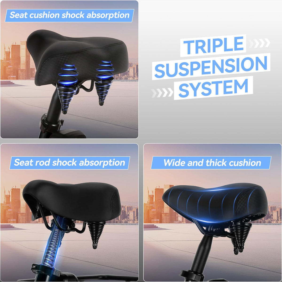 20'' Folding Electric Trike 750W 3-Wheel Bike with Removable Battery Y211