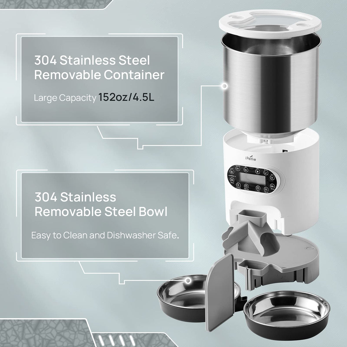 Automatic Pet Feeder with 4.5L Capacity T546021