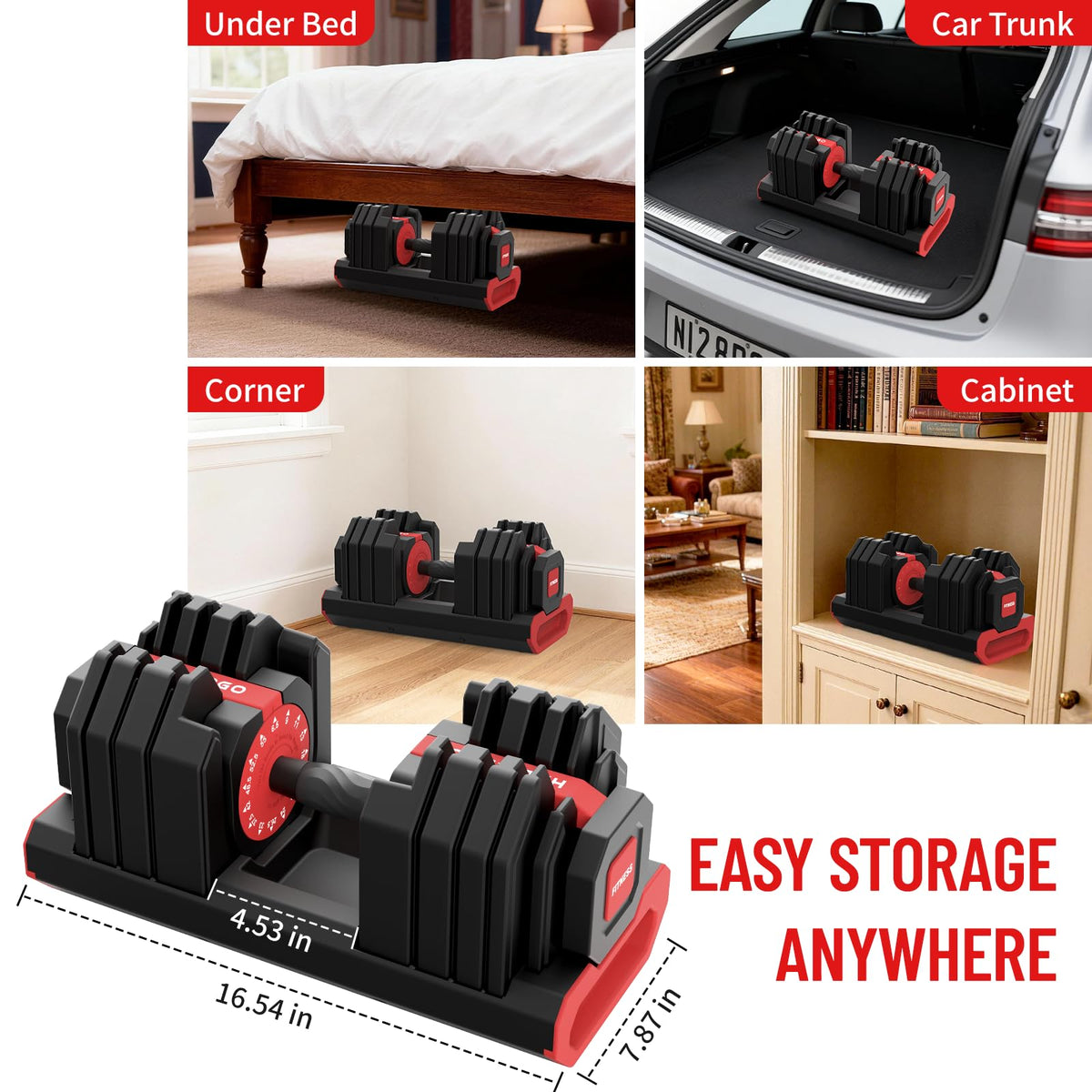 15 in 1 Adjustable Dumbbell Weight K6875
