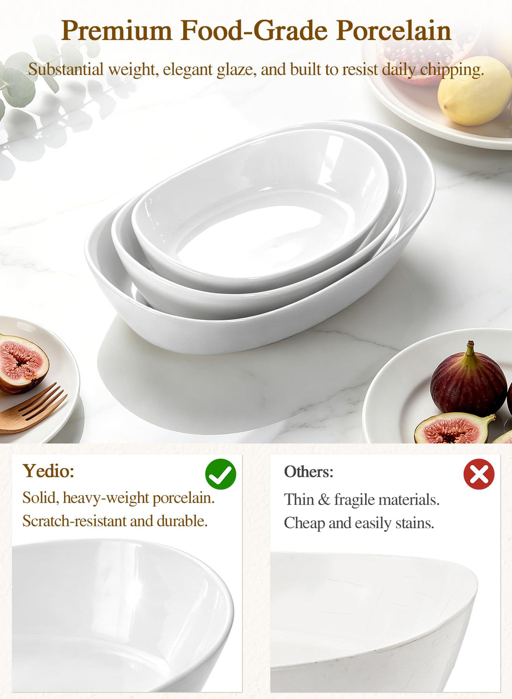 3 Tier Ceramic Fruit Bowl Z28755
