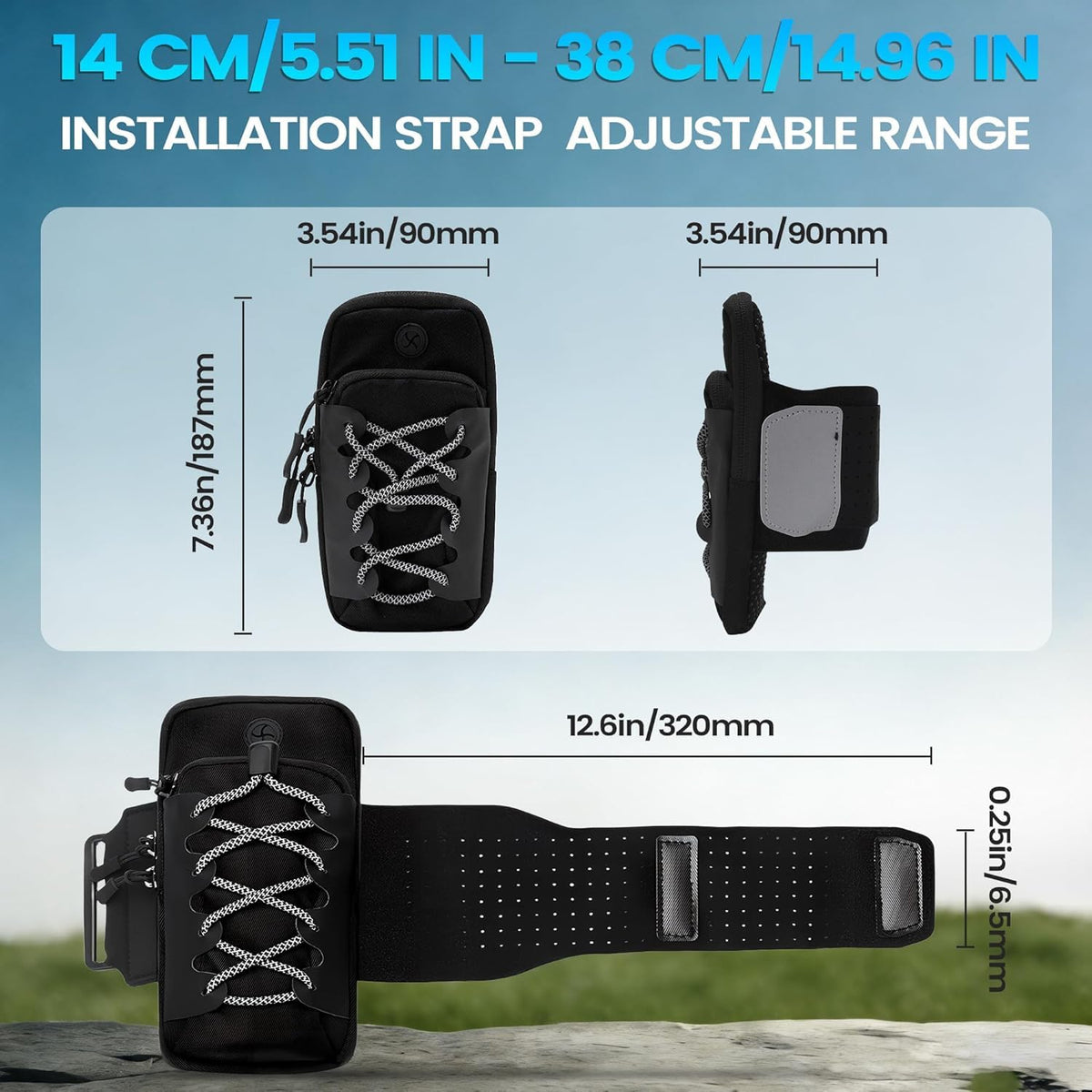Black Motorcycle Front Frame Bag T94721
