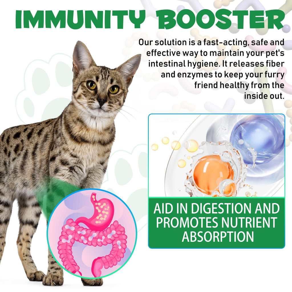 Natural Probiotic Digestive Support Supplement Drops for Cats D35219