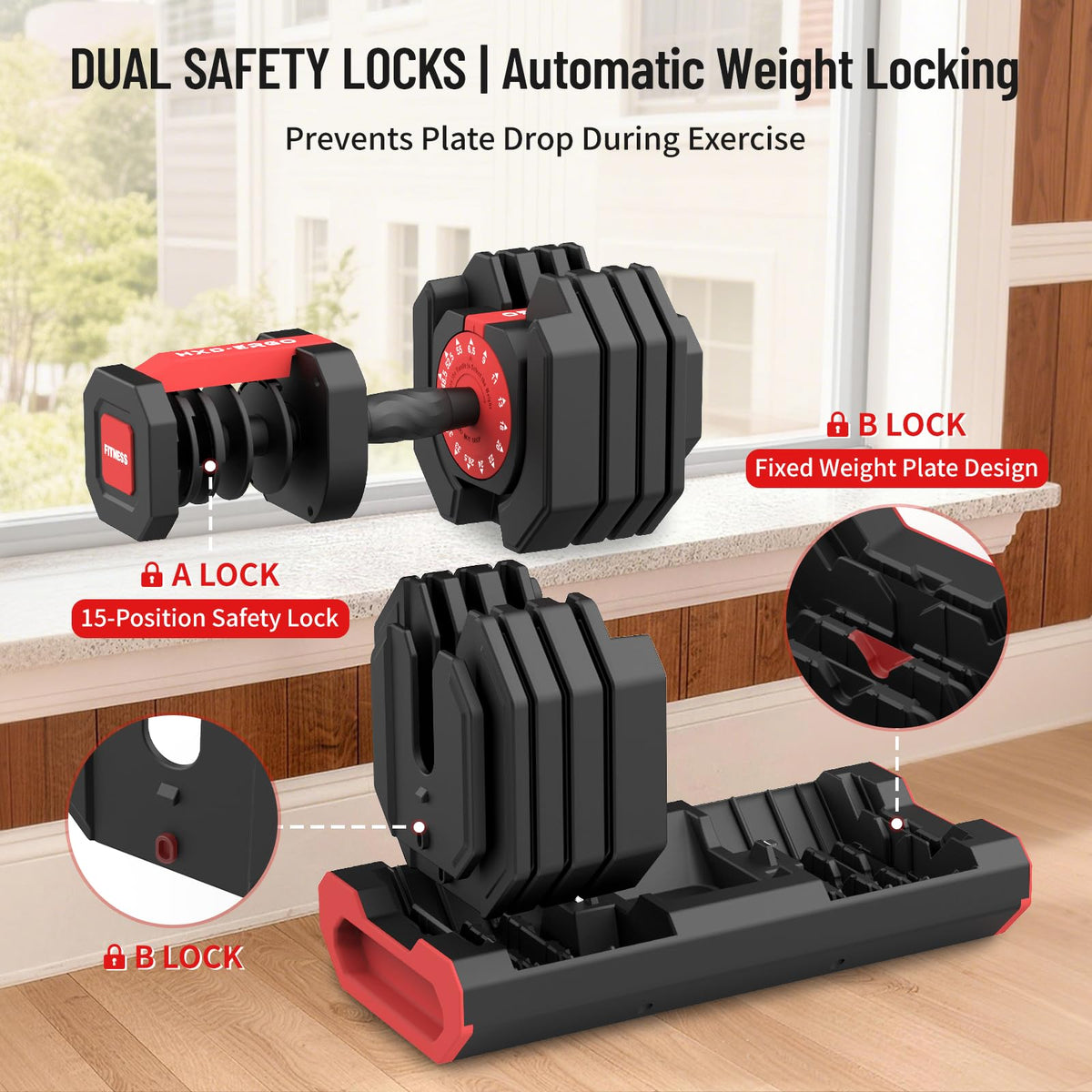 15 in 1 Adjustable Dumbbell Weight K6875