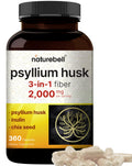 Psyllium Husk Fiber Capsules 2,000mg 360 Caps B776