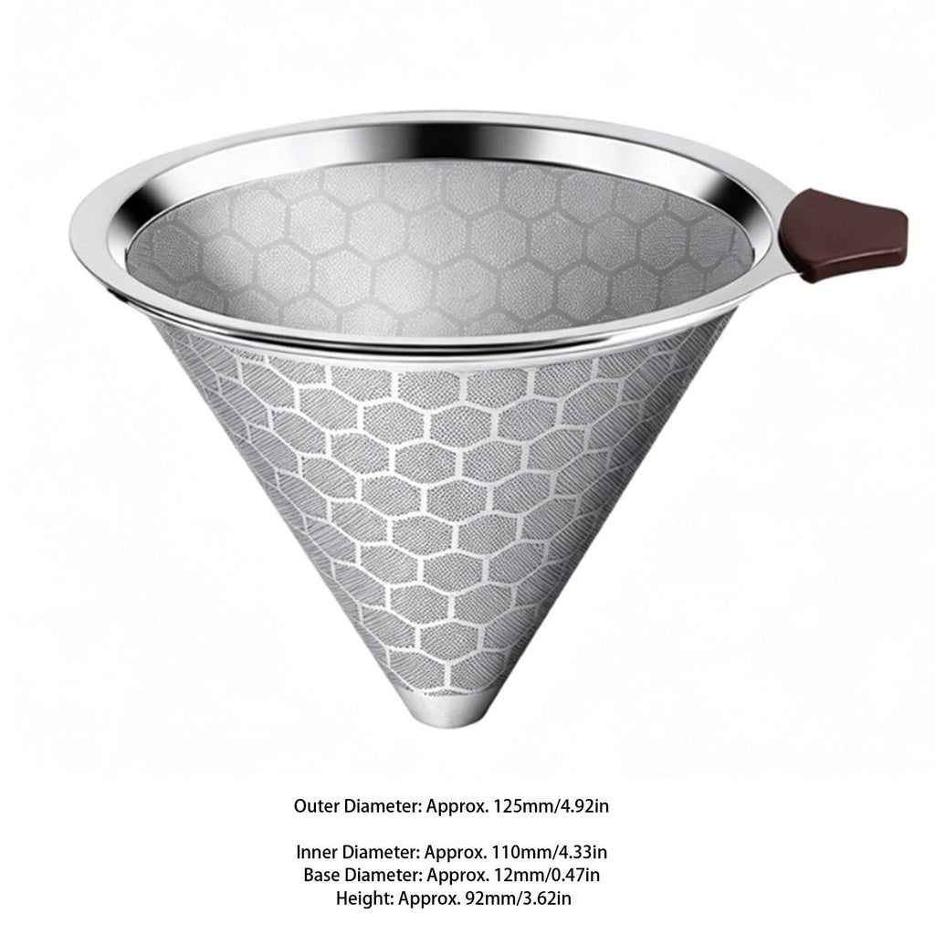 Reusable Stainless Steel Cone Coffee Filter U927