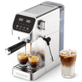 1400W Stainless Steel Espresso Machine with Milk Frother V166